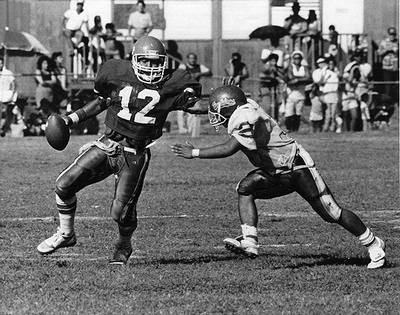 Walter Santiago was Kahuku's last 3-year starter at quarterback in the 1980s.