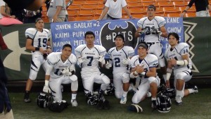 Kamehameha's stellar secondary has accounted for three pick-sixes in the past two games. (Paul Honda / Star-Advertiser)