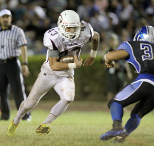Farrington's Sanele Lavatai rushed for 276 yards against Moanalua. (Jay Metzger / Special to the Star-Advertiser)