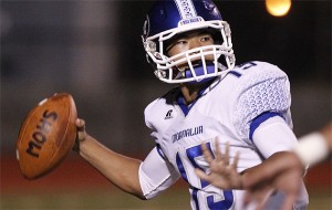 Moanalua quarterback Micah Kaneshiro has put up big numbers in 2013.