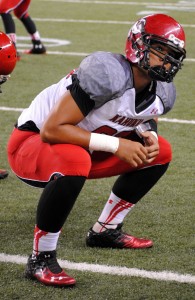 Kahuku's defense starts with defensive end Lamone Williams.