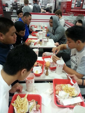 In-and-Out. (Photo courtesy of Punahou basketball team) 