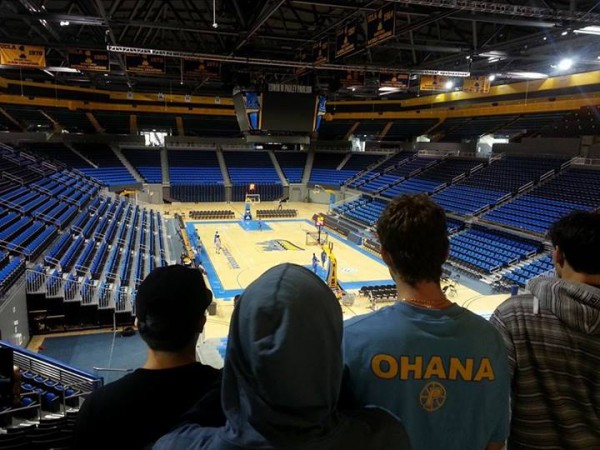 Pauley Pavilion, home of the UCLA Bruins. (Photo courtesy of Punahou basketball team) 