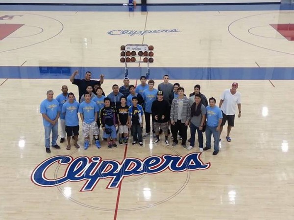 Los Angeles Clippers practice facility. (Photo courtesy of Punahou basketball team) 