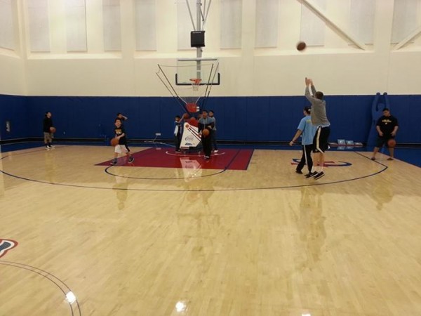 Clippers practice facility. (Photo courtesy of Punahou basketball team) 