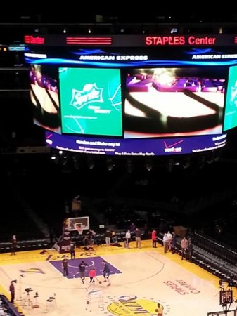 Staples Center. (Photo courtesy of Punahou basketball team) 