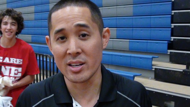 ‘Iolani coach Dean Shimamoto sees room for improvement, but was grateful for his team's run to the Surfrider Classic title. (Paul Honda / Star-Advertiser)