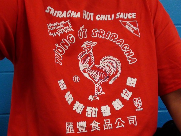 I'm the guy who is fond of Huy Fong sriracha sauce. Come say hello if you're at the gym. (Paul Honda / Star-Advertiser)