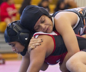 Pac-Five's Shannon Paaaina will be going for an elusive state title at 135 pounds this year. Honolulu Star-Advertiser photo by Cindy Ellen Russell