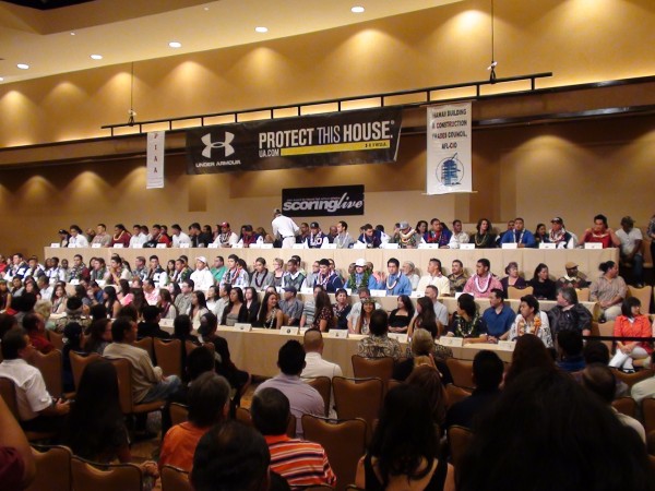 Many of the state's finest student-athletes signed their letters of intent on Wednesday morning. PIAA is in its 10th year of hosting signing ceremonies. (Paul Honda / Star-Advertiser)