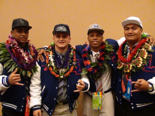 Saint Louis' Jaisen Sanchez (Colorado), Jacob Lacaden (Nevada), Devan Stubblefield (Hawaii) and Louis Vailopa (Eastern Illinois). 