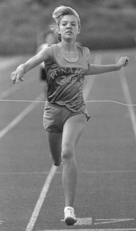 Jill Carrier was on three different winning relay teams for Punahou in the 1980s. 