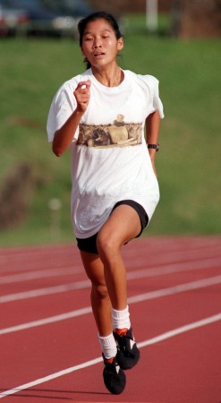 Punahou's Victoria Chang. SB photo by George F. Lee.