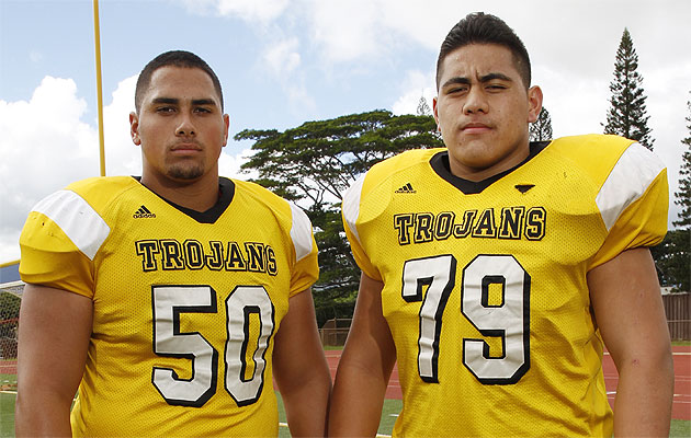 Mililani's Rex Manu and Jordan Agasiva were first-team all state last year ad will be favorites to repeat again this year. Photo by Krystle Marcellus