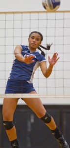 Kamehameha's Tiyana Hallums was named to the Durango tournament's all-tournament team in each of the last two years. Photo by Dennis Oda.