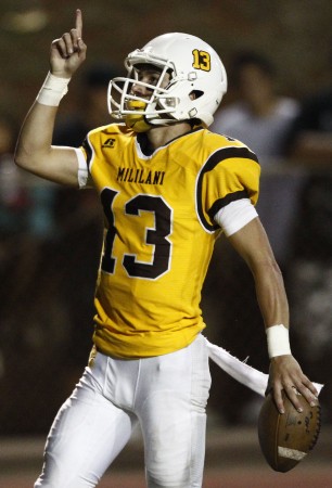 Mililani quarterback McKenzie Milton is a threat to score on every play. Honolulu Star-Advertiser/Jamm Aquino