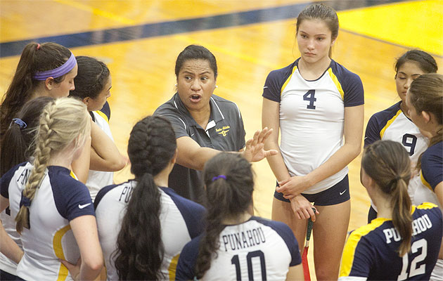 Punahou head coach,Tanya Fuamatu-Anderson will have plenty of chances to beat Kamehameha this season. Kat Wade / Special to the Star-Advertiser