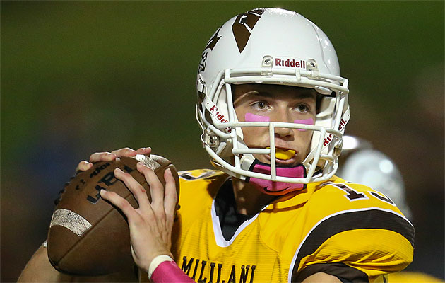 Mililani's McKenzie Milton, a freshman at UCF, is starting Saturday night for the Knights againt Maryland. Darryl Oumi / Special to the Star-Advertiser.