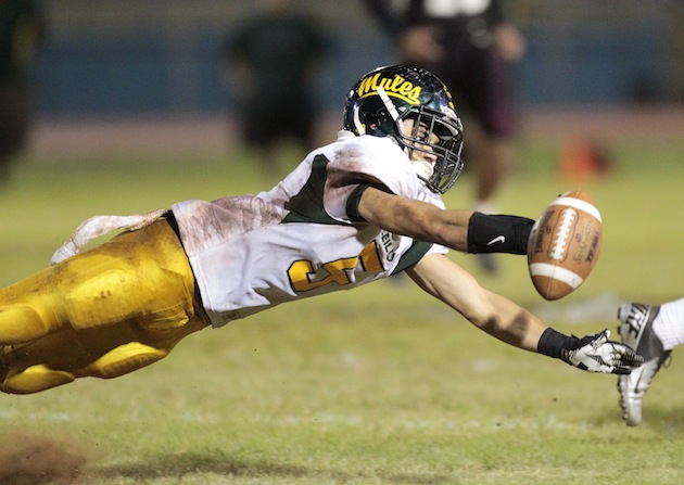 Leilehua's Ikaika Piceno was named the offensive player of the year in the OIA Red. Photo by Jamm Aquino/Star-Advertiser