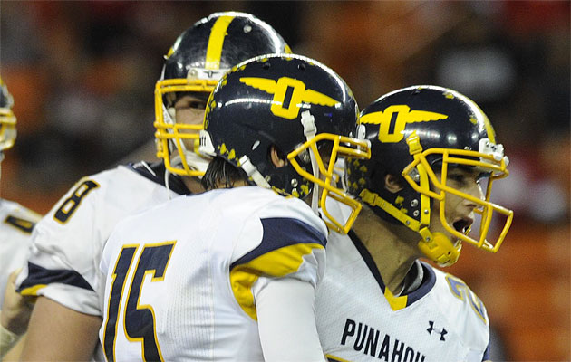 National pollsters were not impressed by Punahou's performance against Kahuku last week. Bruce Asato / Star-Advertiser