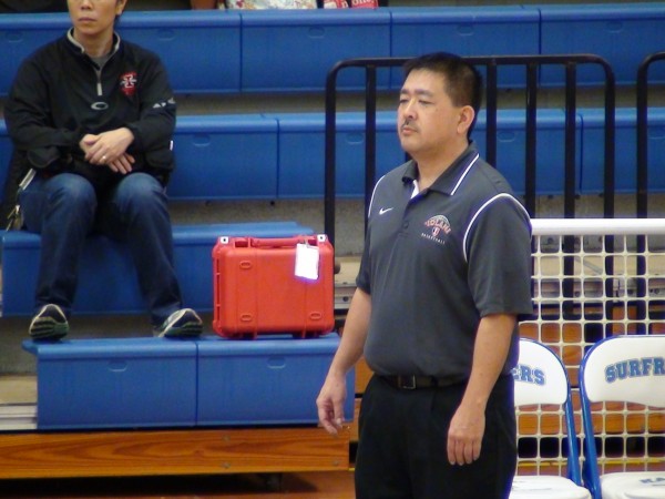 Longtime Raiders D-II coach Neil Tamabayashi always has his team fired up to play. (Photo: Paul Honda)