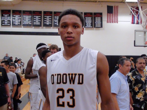Ivan Rabb of Bishop O'Dowd (Calif.) was named the tournament's most outstanding player. Photo: Paul Honda.