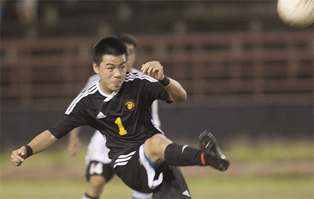 Treyton Kong and Mililani repeated as OIA West champions on Friday. Kat Wade / Special to the Star-Advertiser
