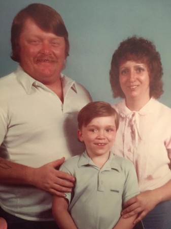 Steve Hathaway as a child with his dad (Steve) and mom (Lorna). 