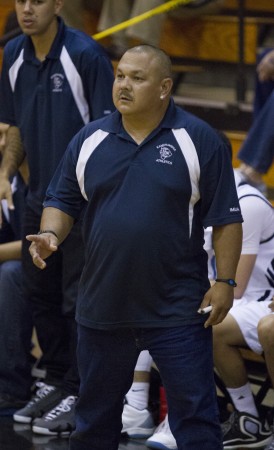 KS-Hawaii coach Dominic Pacheco couldn't overcome 39 turnovers by his team. Cindy Ellen Russell / Star-Advertiser