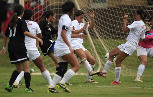 Things are looking up for the Waialua girls soccer program despite a loss to Pac-Five. Cindy Ellen Russell / Star-Advertiser