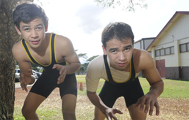 Zack and Isaac Diamond will be going for their second OIA titles on Saturday. Bruce Asato / Star-Advertiser