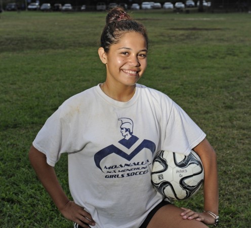 Moanalua's Hoku Afong is the OIA East player of the year. Bruce Asato / Star-Advertiser