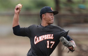 A scout says Campbell pitcher Ian Kahaloa has the talent to be taken in the first five rounds of June's draft. Darryl Oumi/ Special to the Star-Advertiser
