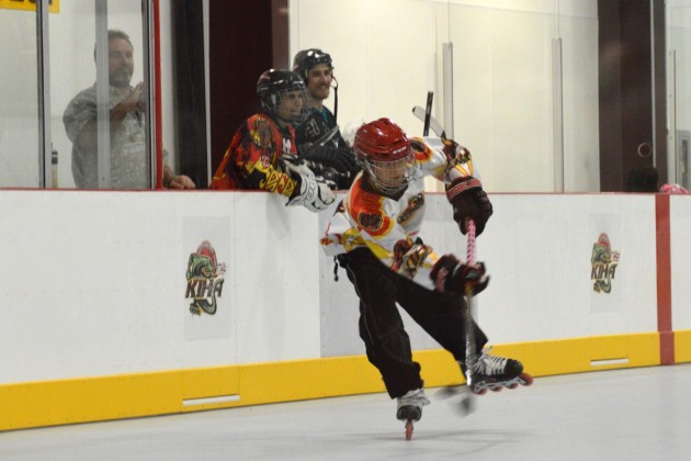 Ethan Matsuoka has been involved in paddling at Roosevelt and was a member of the Kaplolei Inline Hockey Arena's  team that won the NARCH Winter Nationals in January in San Jose. / Photo courtesy of Robert Hamilton.