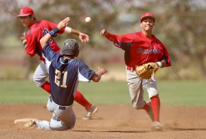 Keith Torres turned a double play for Saint Louis. Jay Metzger / Special to the Star-Advertiser