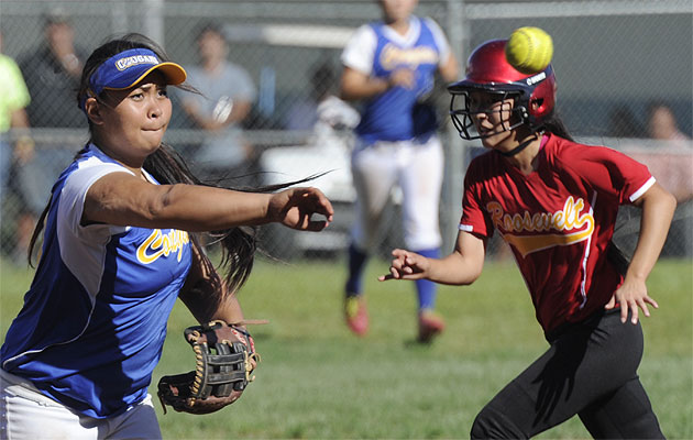 Rainelle Matsuoka and Kaiser are trying to get into the HHSAA Division I tournament for the first time in a long time. Bruce Asato / Star-Advertiser