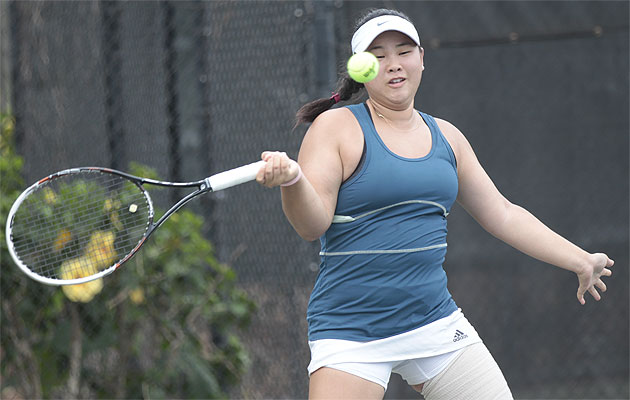Kaiser's Lisa Owen stepped up to take Alyssa Tobita's spot as the newest OIA singles champion.  Honolulu Star-Advertiser photo by Krystle Marcellus