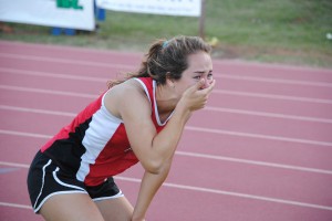 Emma Taylor was more than a little bit surprised when the winner of the 100 hurdles was announced.