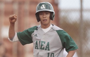 Aiea's Kobe Kato, a University of Arizona commit, has had two home visits by major league scouts. Krystle Marcellus / Honolulu Star-Advertiser.