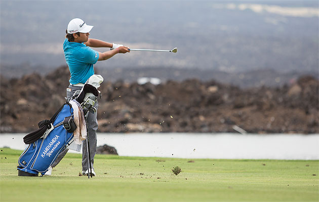 Kamehameha's Spencer Dunaway swept ILH and state golf titles. Anna Pacheco / Special to the Star-Advertiser
