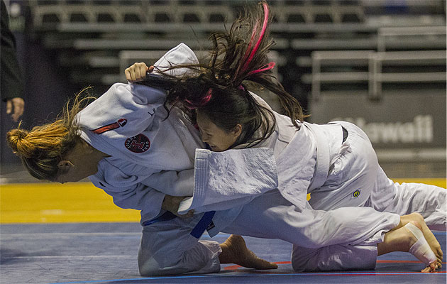Iolani's Teniya Alo was the only girl to sweep wrestling and judo state championships this year. Cindy Ellen Russell / Star-Advertiser