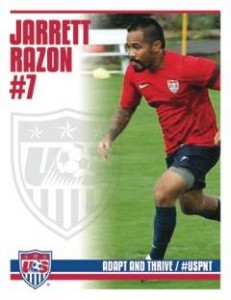 Jarrett Razon's bio photo for the U.S. Paralympic soccer national team. Courtesy photo.