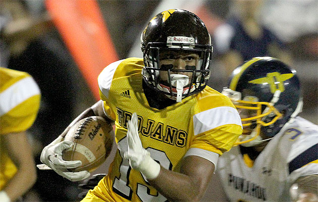 Mililani running back Vavae Malepeai and the Trojans are taking this trip to Las Vegas seriously, according to head coach Rod York. Jay Metzger / Special to the Honolulu Star-Advertiser.