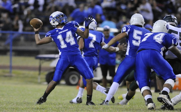 Kailua is looking to improve on offense in 2015. Photo by Bruce Asato/Star-Advertiser.