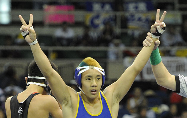 Chance Ikei competed in the national greco roman tournament. Bruce Asato / Star-Advertiser