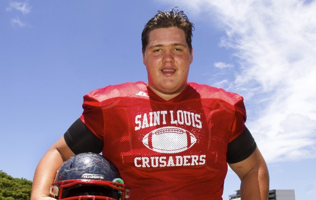 Saint Louis' Nate Herbig gave an oral commitment to Stanford on Thursday. Dennis Oda / Honolulu Star-Advertiser.