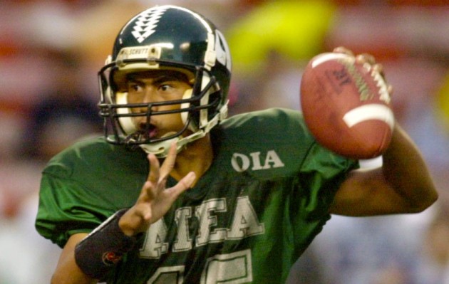 Kali Kuia holds both the single-game and career passing marks for Na Alii. Star-Bulletin file photo.
