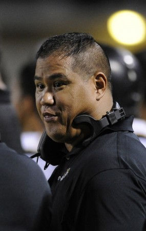 McKinley head coach Sam Cantiberos said the Tigers will decide Monday on whether to play their finale against Castle on Oct. 3 or not. Bruce Asato / Honolulu Star-Advertiser.
