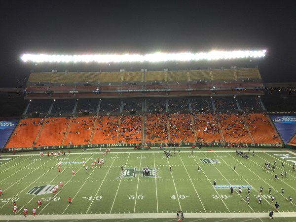 Pre-game during Kahuku-Waianae. 