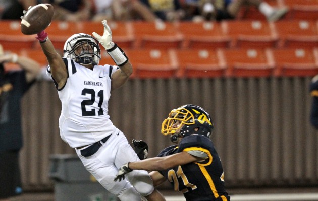 Kamehameha has had a double-digit lead in the last three ILH games it has lost. Photo by Jamm Aquino/Star-Advertider.
